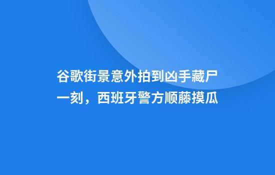 谷歌街景意外拍到凶手藏尸一刻，西班牙警方顺藤摸瓜