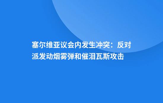 塞尔维亚议会内发生冲突：反对派发动烟雾弹和催泪瓦斯攻击