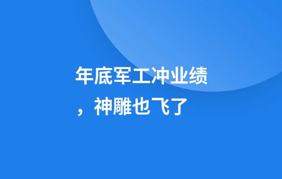 年底军工冲业绩，神雕也飞了