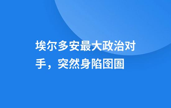 埃尔多安最大政治对手，突然身陷囹圄