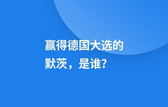 赢得德国大选的默茨，是谁？