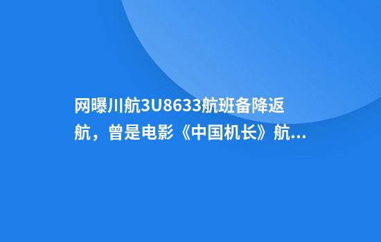 网曝川航3U8633航班备降返航，曾是电影《中国机长》航班原型，官方回应