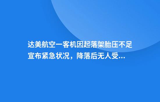 达美航空一客机因起落架胎压不足宣布紧急状况，降落后无人受伤