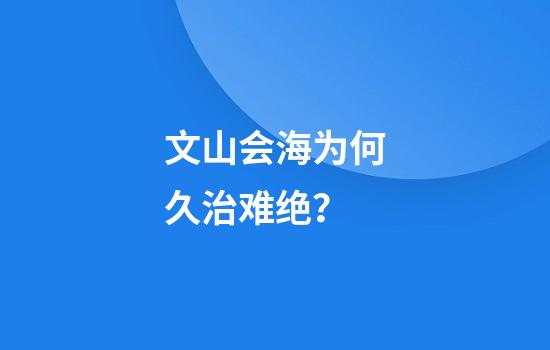 文山会海为何久治难绝？