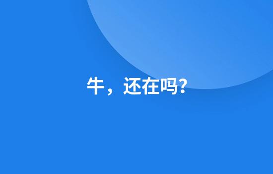 牛，还在吗？
