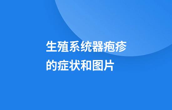 生殖系统器疱疹的症状和图片