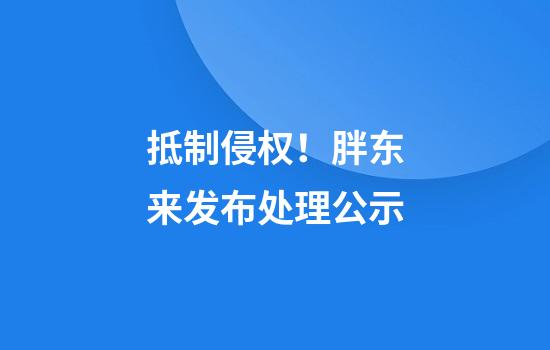 抵制侵权！胖东来发布处理公示