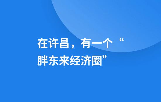 在许昌，有一个“胖东来经济圈”