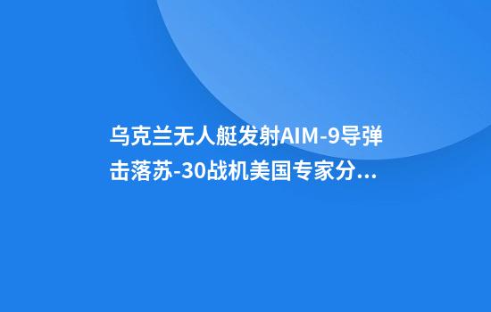 乌克兰无人艇发射AIM-9导弹击落苏-30战机美国专家分析其中细节