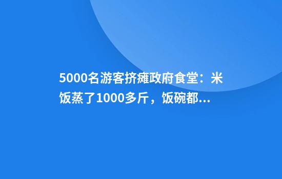 5000名游客挤瘫政府食堂：米饭蒸了1000多斤，饭碗都不够了