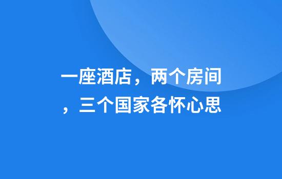 一座酒店，两个房间，三个国家各怀心思