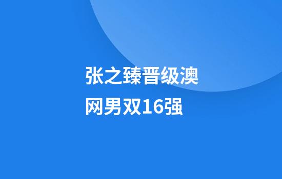 张之臻晋级澳网男双16强
